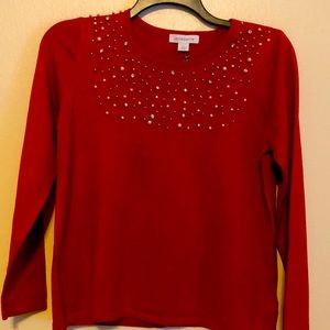 Liz Claiborne Women Beaded Sweater